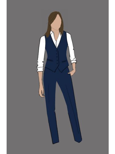 182144 - Uniform Shirt Ladies White Solid(Indoor F&B & Star Service & Banquet)